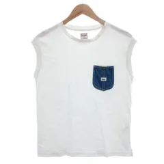 リー LEE Tシャツ F 白 ホワイト ラウンドネック ノースリーブ デニムポケット /SC ■ECF004のサムネイル