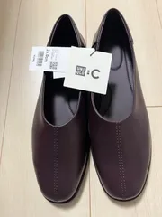 新品　スクエアフラットシューズのサムネイル