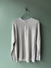 LOEWE ロエベ プリント Tシャツ ヘンリーネック 半袖 ホワイト サイズS 