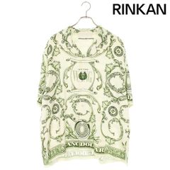 23SS極美品】アレキサンダーワン シルク100% 総柄シャツ M 国内正規品 