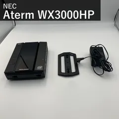【NEC】Aterm エヌイーシー WX3000HP PA-WX3000HP 無線LANルーター ブラック Wi-Fi6 11ax 最大1201Mbps 計4ストリーム iPhone Nintendo Switch 動作確認済 国内正規品 縦置き壁掛け対応