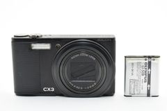 動作品・充電器付き】RICOH CX3 デジカメ ブラック【訳有り品】 - メルカリ