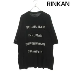 リックオウエンス ×チャンピオン Champion　  CM01E1675-CHJG フロント刺繍トミーTシャツ メンズ S