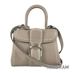 デルボー DELVAUX ブリヨン ミニ サーピケ AA0406ADW0AKSPA レザー ハンドバッグ sh【中古】