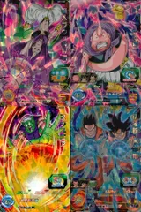ux420 SDBH スーパードラゴンボールヒーローズ カード まとめ 通常 潜在能力解放 魔人ブウ:純粋悪 魔人ブウ:善 マジュニア 孫悟飯:青年期 4枚 BM11-032 BM11-008 BM11-015 UGM1-055