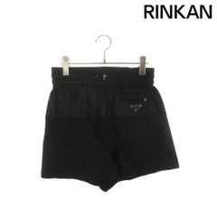 未使用級】プラダ Re-Nylon ショートパンツ 三角プレート ブラック S