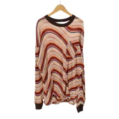 サスクワッチファブリックス SASQUATCH fabrix 25SS L/S T-SHIRT PSYCHEDELIC BORDER サイケデリック 長袖Tシャツ カットソー L アイボリー 赤 マルチカラー 25SS-CSL-001のサムネイル