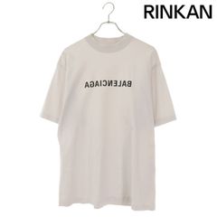 バレンシアガ 23SS テープタイプロゴ ダメージ加工 Tシャツ 764235 