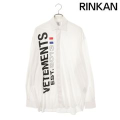 VETEMENTS ヴェトモン 18SS バックロゴシャツ S 登坂広臣着 - メルカリ