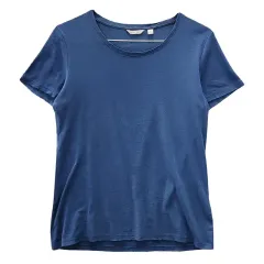 UNIQLO ユニクロ プレミアムコットン ブルー 半袖 Tシャツ L