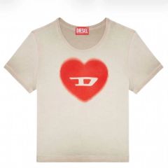 DIESEL ハートプリント 半袖Tシャツ XL - メルカリ