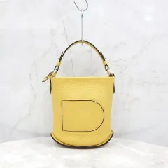 Delvaux PIN 핀 ミニ バケットバッグ ポーレン イエローのサムネイル