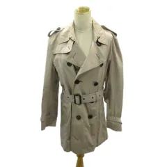 バーバリーブラックレーベル BURBERRY BLACK LABEL トレンチコート 裏地 チェック柄 ロング丈 M ベージュ 0107のサムネイル