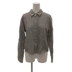 ラグ&ボーン RAG&BONE シャツ S 白 ホワイト 黒 ブラック ストライプ柄 レギュラーカラー 長袖 W274A393233210327 /HW ■GY06のサムネイル