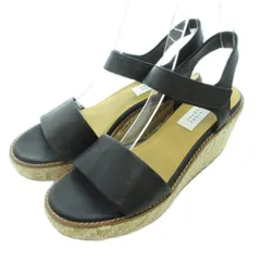 マッキントッシュフィロソフィー MACKINTOSH PHILOSOPHY サンダル 23.5 ブラック ベージュ ウェッジソール ジュート巻き /TQ ■GY12のサムネイル