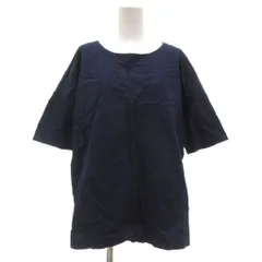 シップス SHIPS Tシャツ M 紺 ネイビー 無地 ラウンドネック 五分袖 /ML ■GY06のサムネイル