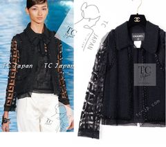 美品 CHANEL シャネル 25P カシミヤ サマーツイードカーディガン 38
