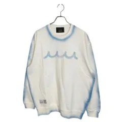 muta MARINE ムータ マリン ×ACANTHUS Spray Line Crewneck スウェット MA2509 XL ホワイト×ライトブルー メンズのサムネイル