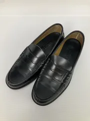 HARUTA ハルタ ローファー 24 1/2 ブラック 無地 ～3cm コインローファー メンズ レディース