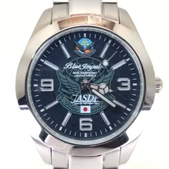 【限定・美品・交換用レザーベルト・コマ・工具付き】KENTEX ケンテックス／航空自衛隊ブルーインパルス創立60周年記念／ソーラークォーツ／ステンレス／シルバー・ブルーのサムネイル