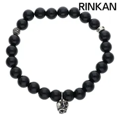 クロムハーツ 8mm BEAD/8mmビーズブレス BEADハート8mmブラック