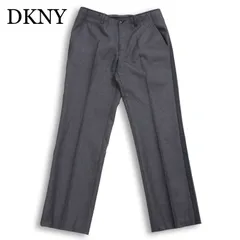 DKNY ダナキャラン 通年★ サイドライン トラウザー スラックス パンツ Sz.31 メンズ グレーのサムネイル