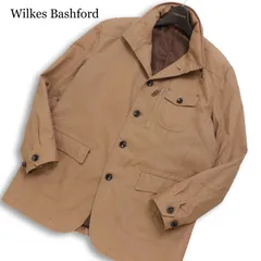 Wilkes Bashford タカキュー 通年★ ストレッチ スタンドカラー ワーク ジャケット Sz.L メンズのサムネイル