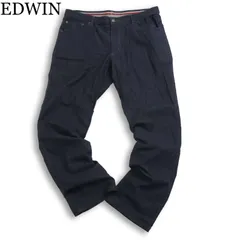 EDWIN エドウィン K80033 ストレッチ★ インディゴ デニム パンツ ジーンズ 大きいサイズ Sz.XL メンズ