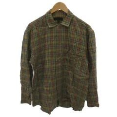 クリスチャンオジャール CHRISTIAN AUJARD 美品 シャツ M マルチカラー チェック柄 胸ポケット 長袖 /HW ■GY06のサムネイル