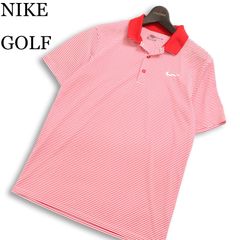 早い者勝ち✨】ナイキゴルフ メンズ 半袖ポロシャツ L ボーダー マルチ