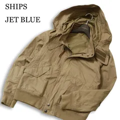 SHIPS JET BLUE シップス 通年★ フーディー ミリタリー ジャケット ブルゾン Sz.M メンズのサムネイル