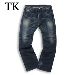 TK タケオキクチ 通年★ ヴィンテージ加工 デニム パンツ ジーンズ 日本製 大きいサイズ Sz.4 メンズのサムネイル