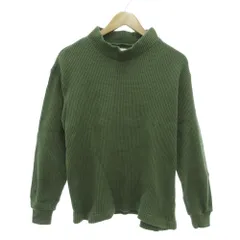 ジョンブル JOHNBULL カットソー S グリーン モックネック 長袖 ワッフル地 /TQ ■GY12のサムネイル