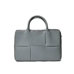 BOTTEGA VENETA ボッテガヴェネタ / ARCO アルコ ブリーフケース レザーバッグ イントレチャート メンズ レディース ユニセックス カーフレザー 100% グレー イタリア製 435772のサムネイル