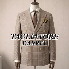 近年モデル【金ボタン】TAGLIATORE タリアトーレ DARREL テーラードジャケット ダブルブレスト グレンチェック 48 背抜き 春用 夏用 メンズ 紳士 ビジネス カジュアルのサムネイル