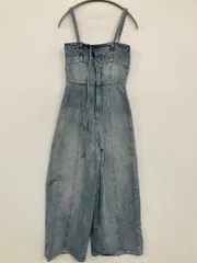 Chico チコ サロペット/オーバーオール F ブルー クロップド・半端丈 デニム コットン レディースのサムネイル