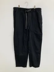 FREAK'S STORE フリークスストア チノパンツ L ブラック クロップド・半端丈 コットン 無地 ワイド・ルーズ テーパード レギュラー ウエストゴム・紐 メンズのサムネイル