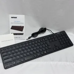 Arteck HA305-3B USB 有線キーボード ブラック バックライト 7色のサムネイル