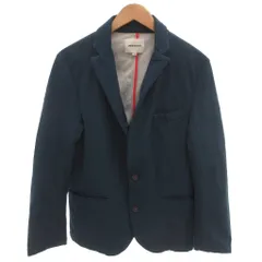 アーバンリサーチ URBAN RESEARCH 美品 ジャケット 38 青 ブルー テーラードカラー 裏地なし センターベント 長袖 2つボタン WMH-926859J /HW ■GY06