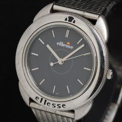 電池交換済 ellesse ダイバーズウォッチ 100m デイト スイス製 - メルカリ