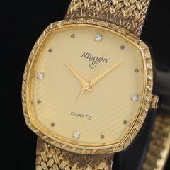 未使用/電池交換済】ニバダ Nivada クォーツ メッシュベルト スイス製 未使用/電池交換済】ニバダ Nivada クォーツ メッシュベルト スイス製