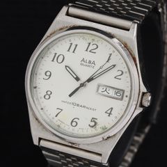 BI19 セイコー・アルバ クォーツ時計 稼働品 曜日・日付つき - メルカリ