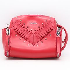 DIESEL ショルダーバッグ ピンク スタッズ チェーン - メルカリ
