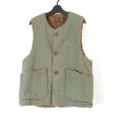 美品 ENGINEERED GARMENTSリバーシブルグレーブラウンベスト - メルカリ