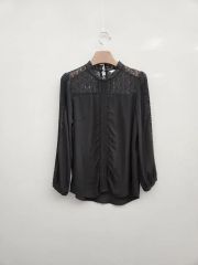 AMERICAN RAG CIE 五分袖 レース ブラウス ブラック - メルカリ