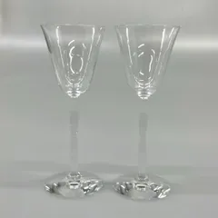 Baccarat(バカラ) ペアグラス新品同様  オンド クリア ワイングラス×2