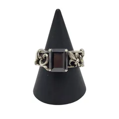 【中古品】 PATRICK COX パトリックコックス 925 BLACK STONE RING ブラック ストーン リング 指輪 アクセサリー 【192-260523-as-04-izu】のサムネイル
