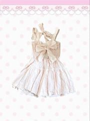 LAPIN AGILL　ラパンアジル　ジャンパースカート　ワンピース　白　フリル LAPIN AGILL ラパンアジル ジャンパースカート ワンピース 白 フリル
