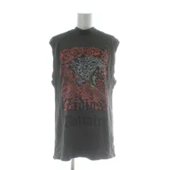 ザディグ エ ヴォルテール ZADIG & VOLTAIRE カットソー M ダークグレー ノースリーブ アニマルプリント モックネック ハイネック /GR ■GY58のサムネイル