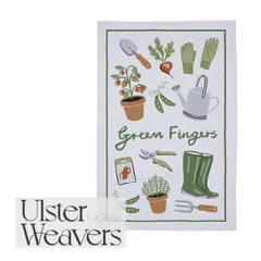 【正規品新品】アルスターウィーバーズ コットンティータオル Green Fingers グリーン フィンガーズ 優秀な園芸家 キッチンクロス マルチカラー イギリス製のサムネイル